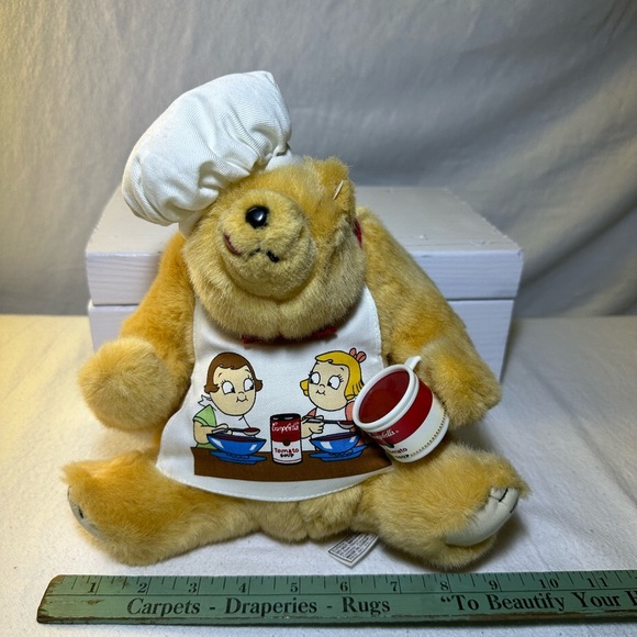 Vintage 1997 Campbells soup Chef Teddy Bear Plush Toy New no tags - Picture 6 of 7